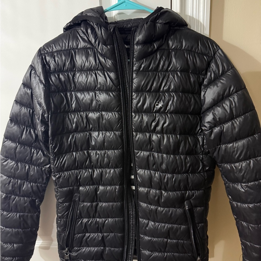 Calvin Klein Men's Charcoal Puffer Jacket